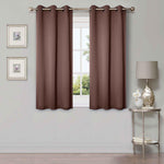 Blackout Window Curtains Solid Room Darkening Washable Set of 2