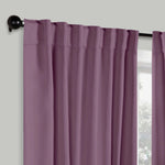 Blackout Window Curtains Solid Room Darkening Back Tab Set of 2