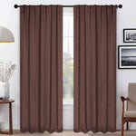 Blackout Window Curtains Solid Room Darkening Back Tab Set of 2