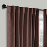 Blackout Window Curtains Solid Room Darkening Back Tab Set of 2