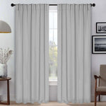 Blackout Window Curtains Solid Room Darkening Back Tab Set of 2