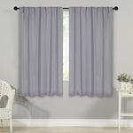 Blackout Window Curtains Solid Room Darkening Back Tab Set of 2