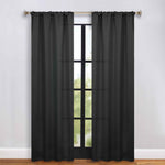 Blackout Window Curtains Solid Room Darkening Rod Pocket Set of 2