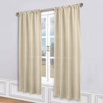 Blackout Window Curtains Solid Room Darkening Rod Pocket Set of 2