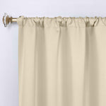 Blackout Window Curtains Solid Room Darkening Rod Pocket Set of 2