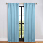 Blackout Window Curtains Solid Room Darkening Rod Pocket Set of 2