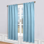 Blackout Window Curtains Solid Room Darkening Rod Pocket Set of 2
