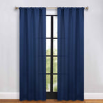 Blackout Window Curtains Solid Room Darkening Rod Pocket Set of 2