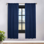 Blackout Window Curtains Solid Room Darkening Rod Pocket Set of 2