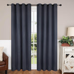 Modern Shimmer Washable Room Darkening Blackout Curtains, Set of 2
