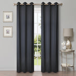 Modern Shimmer Washable Room Darkening Blackout Curtains, Set of 2