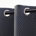 Modern Shimmer Washable Room Darkening Blackout Curtains, Set of 2