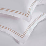 100% Cotton Two-Line Embroidered Duvet Cover Set