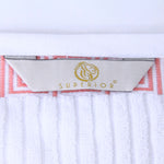 Superior Cotton 8-Piece Towel Set with Greek Scroll and Floral Pattern