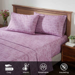 Superior Melange Flannel Cotton Two-Toned Fuzzy Pillowcases, Set of 2