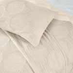 Superior Tanta Cotton Medium Weight Textured Circles Woven Coverlet