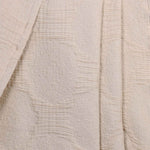 Superior Tanta Cotton Medium Weight Textured Circles Woven Coverlet