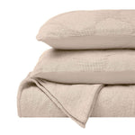Superior Tanta Cotton Medium Weight Textured Circles Woven Coverlet