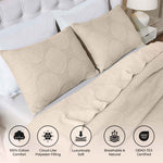 Superior Tanta Cotton Medium Weight Textured Circles Woven Coverlet