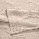 Superior Tanta Cotton Medium Weight Textured Circles Woven Coverlet