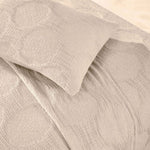 Superior Tanta Cotton Medium Weight Textured Circles Woven Coverlet