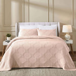 Superior Tanta Cotton Medium Weight Textured Circles Woven Coverlet