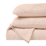 Superior Tanta Cotton Medium Weight Textured Circles Woven Coverlet