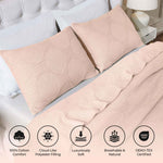 Superior Tanta Cotton Medium Weight Textured Circles Woven Coverlet