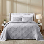 Superior Tanta Cotton Medium Weight Textured Circles Woven Coverlet