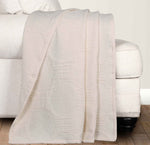 Superior Tanta Cotton Medium Weight Textured Circles Woven Coverlet