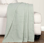 Superior Tanta Cotton Medium Weight Textured Circles Woven Coverlet