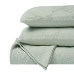Superior Tanta Cotton Medium Weight Textured Circles Woven Coverlet