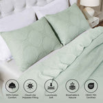 Superior Tanta Cotton Medium Weight Textured Circles Woven Coverlet