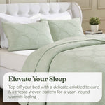 Superior Tanta Cotton Medium Weight Textured Circles Woven Coverlet