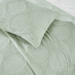 Superior Tanta Cotton Medium Weight Textured Circles Woven Coverlet