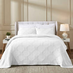 Superior Tanta Cotton Medium Weight Textured Circles Woven Coverlet