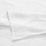 Superior Tanta Cotton Medium Weight Textured Circles Woven Coverlet
