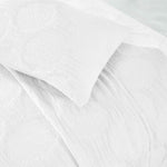 Superior Tanta Cotton Medium Weight Textured Circles Woven Coverlet