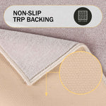 Superior Troy Solid Non-Slip Machine Washable Bath Rug Set