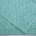 Superior Turkish Cotton Jacquard Herringbone Solid 12 Piece Face Towel