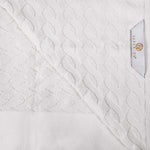 Superior Turkish Cotton Jacquard Herringbone Solid 6 Piece Hand Towel