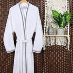 Superior Turkish Cotton Terry Kimono Embroidered Unisex Bathrobe