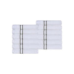 Ultra Plush Turkish Cotton Face Towels - 12 Piece