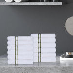 Ultra Plush Turkish Cotton Face Towels - 12 Piece