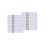 Ultra Plush Turkish Cotton Face Towels - 12 Piece
