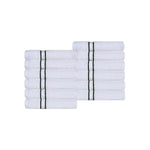 Ultra Plush Turkish Cotton Face Towels - 12 Piece