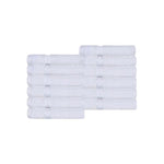 Ultra Plush Turkish Cotton Face Towels - 12 Piece