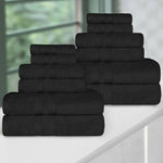 Superior Ultra Soft Cotton Quick Drying 12 Piece Assorted Towel Set