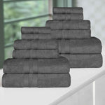 Superior Ultra Soft Cotton Quick Drying 12 Piece Assorted Towel Set