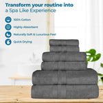 Superior Ultra Soft Cotton Quick Drying 12 Piece Assorted Towel Set